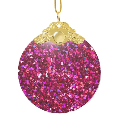 Adornos de Navidad redondos de cristal para colgar en el árbol de Navidad con purpurina para fiestas de Navidad, decoración del hogar, regalos