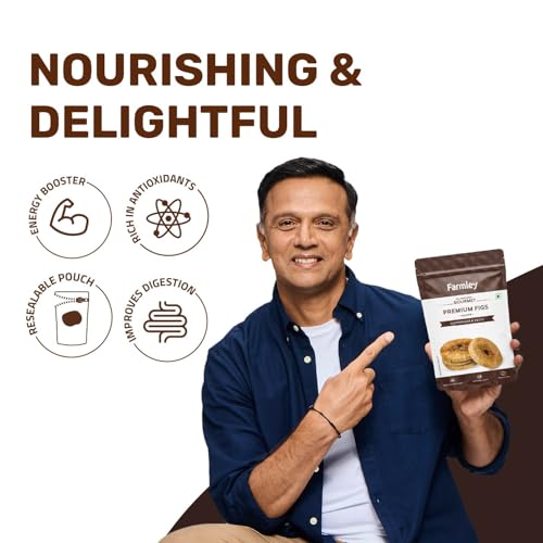 Farmley Anjeer/Figs 250g | Afghani Anjeer I Low in Fat | Healthy Snack I Rich Source of Vitamins Dietary Fiber (Pack of 1)