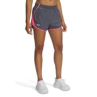 Under Armour Pantaloncini da Donna, Castlerock/Super Rosa/Riflettente