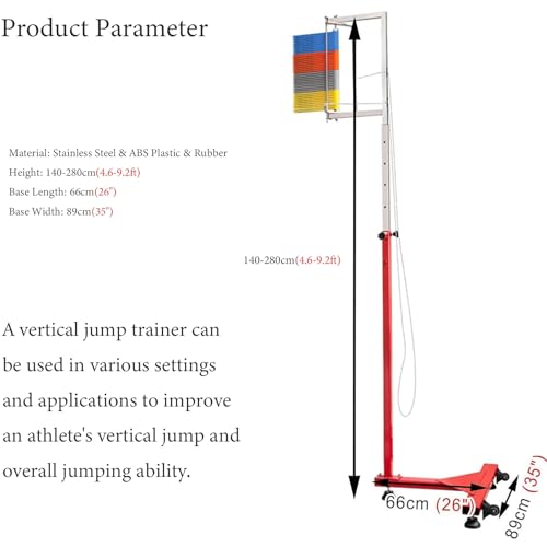 Herramienta de prueba de medición de salto vertical resistente de pie 7
