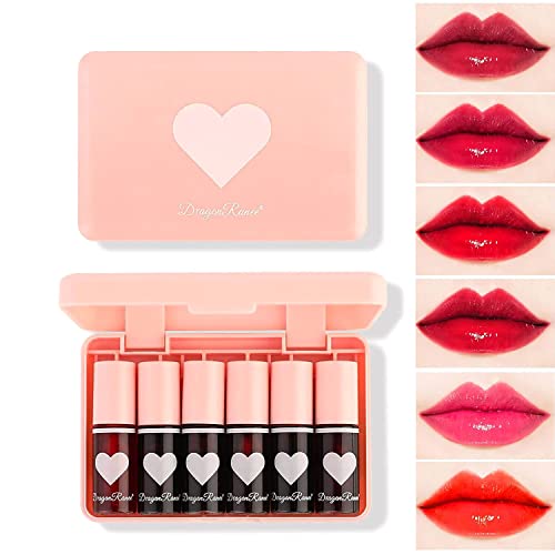 6-Pcs-Lip-Tint-Stain-Set-Korean-Lip-Tint-Watery-Lip-Stain-Tint-Moisturizing-Shimmery-Mini-Liquid-Lipstick-Multi-use-Lip-and-Cheek-Tint-Long-lasting-Non-Stick-Cup-Waterproof-Lip-Color-Makeup-for-WomenG