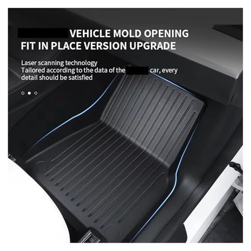Tapis de sol Tesla Model 3 Highland en TPE imperméable et durable RHD - 5