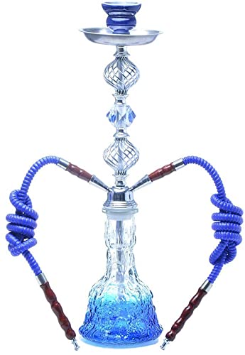 XJHYJS Haken-pfeifen-Set, 53 cm Raucher-kit Mit 2 Schläuchen Komplett Zubehör Für Cafe Bar Party (kein Nikotin), Schwarz – Bild 8