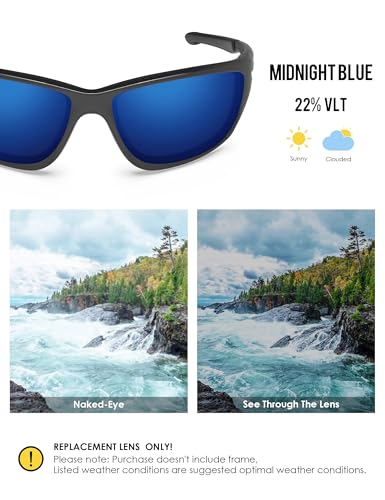 Image of BLAZERBUCK Polarized Replacement Lenses for Oakley Canteen 2014 OO9225 Sunglasses