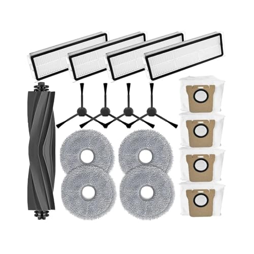 Dreame Bot L20 Ultra�ɑΉ��B ���{�b�g�|���@�X�y�A�p�[�c�A�N�Z�T���[���C���T�C�h�u���VHepa�t�B���^�[���b�v�p�b�h�_�X�g�o�b�O, tan9983cd00