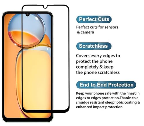 Image of HD, Scratch, Tear Resistant Edge to Edge Tempered Glass Screen Protector Guard Suitable For Vivo Y72 / 53s