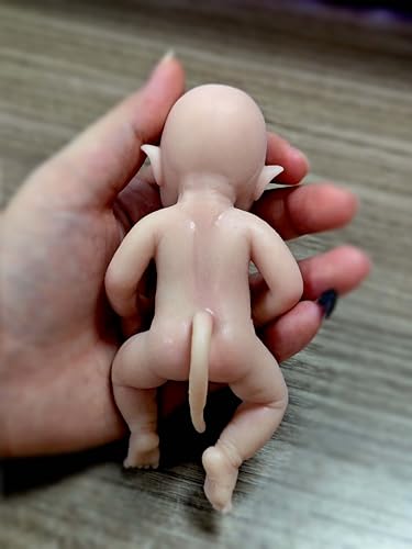 Muñeca mini Elfo Reborn silicona 5 pulgadas realista miniatura 3