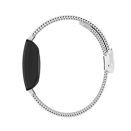 Fitturn Slim Band Compatible With Fitbit Inspire 2/ Inspire Hr/Inspire/Ace 2/Ace 3 Mesh Stainless Steel Adjustable Watchband Wristbands Bracelet Watch Band For Inspire 2 Girls Boy (Silver) #TOP2
