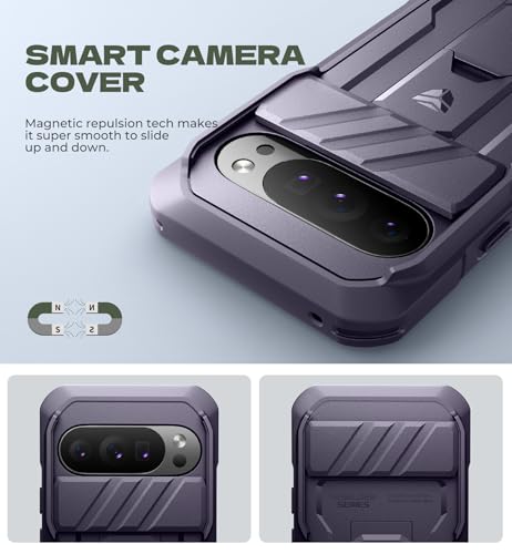 Coque Google Pixel 10 Pro XL Dexnor Violet avec protection écran et support
