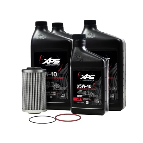 BRP Can-Am Sea-Doo OEM 4T 5W-40 Full Synthetic Oil Change Kit 9779486