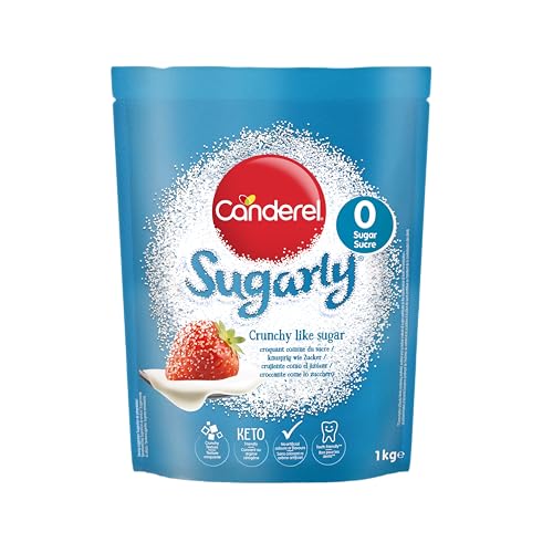 Canderel Sugarly Crunchy Sweetener 1kg - Value Pack - Equivalent to 2kg Sugar