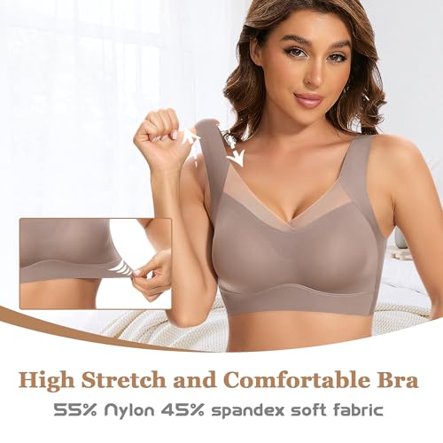 Image of DOCUMO Seamless Back Smoothing Bras for Women
