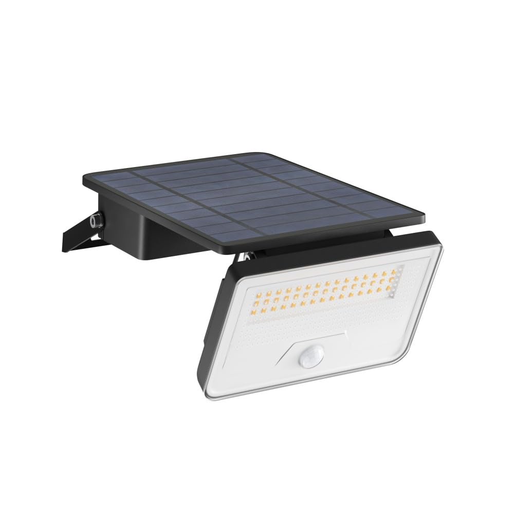 BENEITO FAURE Sky Solar Sensor lampa solarna LED z czujnikiem ruchu i zmierzchu, 8 W, 1600 lm, 4000 K, IP54, biała