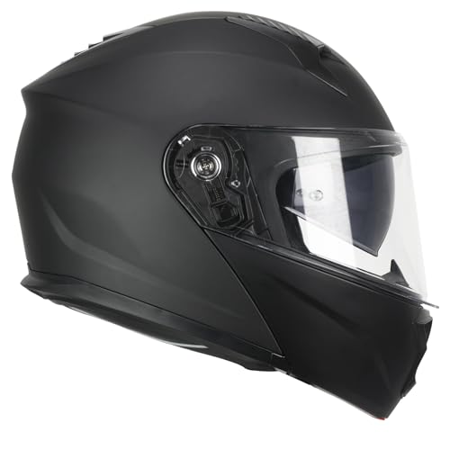 CGM 5THA Falcon Mono Noir Mat fini la buée avec ce casque intégral noir