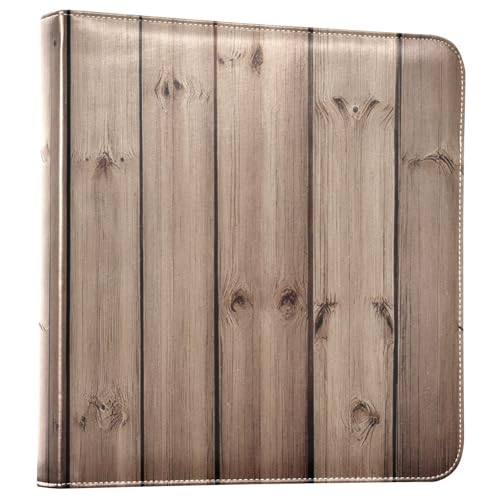 Álbum de Fotos Autoadhesivo DIY Scrapbook con Cubierta de Cuero PU, Anillero de 3 Argollas, 40 Páginas, 8x10 para Recuerdos miniatura 1