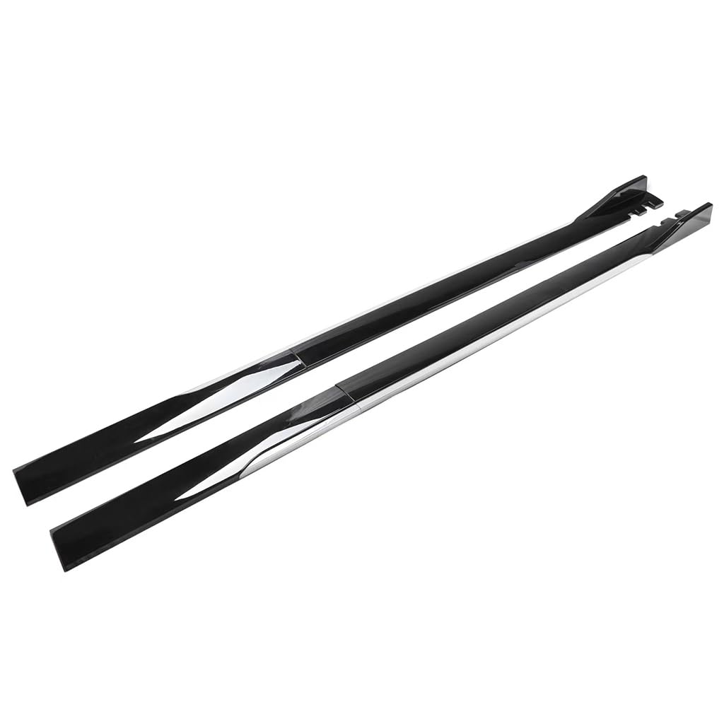 Faldones Laterales de Coche para VW Golf 7 2014-2020, Faldón Extensiones Divisores Faldón Lateral Difusor carrocería Accesorio,A-Black-White