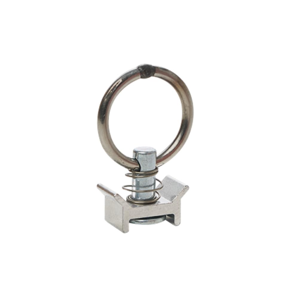 Fitting für Airlineschiene – Ringöse aus Metall – Endbeschlag für Zurrschiene – für Anhänger, PKW, Camper & LKW