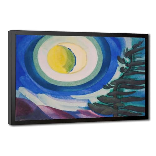 Tableau Moon Radiance Oscar Bluemner une poésie lunaire en toile imprimée suspendue