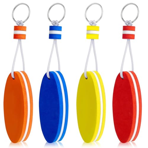 4 Stück, schützt kleine Gegenstände wie Schlüssel, bootszubehör,schlüsselanhänger Boot,schwimmender schlüsselanhänger,schlüsselanhänger schwimmend, geeignet für Verschiedene Wassersportarten
