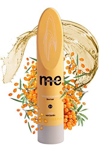 MeMademoiselle Volume Shampoo para cabello extrafino I Champú de queratina Champú de volumen y cuidado con bayas de espino amarillo I Made in Germany (250 ml)