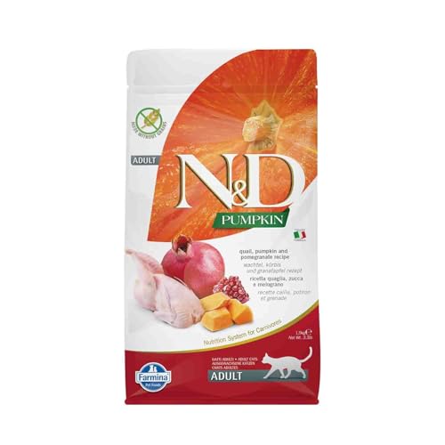 Farmina N&D Pumpkin Quail Pumpkin and Pomegranate Recipe Adult Dry Cat Food 3.3lb