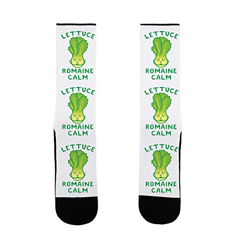 Calcetines De Trabajo Lechuga Romana Tranquila Antideslizantes Calcetines Deportivos Cómodos Half-Crew Socks Para Hombre Mujer Correr