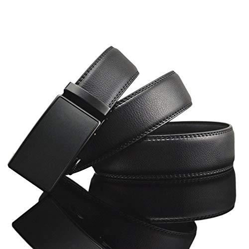 Automatic Slide Buckle - Ratchet Belt for Men, Genuine Leather Belt2