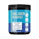 MAV Nutrition Collagen + Probiotics Peptide Powder, Type 1 & Type 3 Grass-Fed Hydrolyzed Pure Hydrolyzed Collagen, Unflavored, 210g