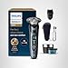 Philips Norelco Shaver i9000, Wet & Dry Electric Shaver, Taubenblau, SenseIQ Technology, Triple Lift & Cut System, 360 Rotating Dual SteelPrecision Precision Blades, Beard Styler, Model X9001/91