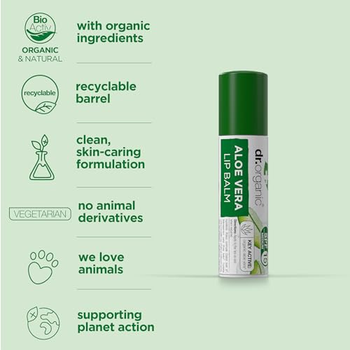 Dr Organic Lippenbalsam, 5.7 ml
