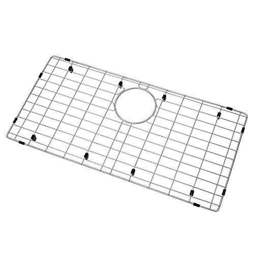 Zeesink Kitchen Sink Grid,27 1/2" X 13 1/2" Sink Protectors for Kitchen Sink,Stainless Steel Sink Grate with Rear Drain by Zeesink - Used condition - US$44.51