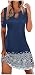 WEFIYERS Vestido de verano para mujer, con hombros descubiertos, casual, manga corta, estampado floral, para mujer, vestido midi, 7520 Navy, 42