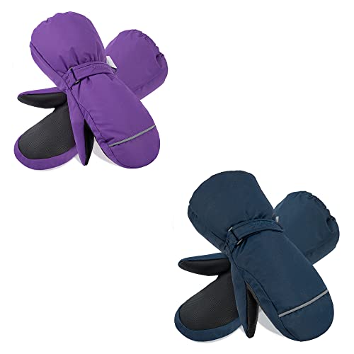 Children Insulation Waterproof Ski Mittens+Winter Sports Snow Mittens #TOP10