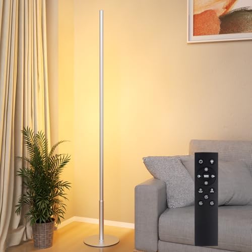 Lampadaire LED sur pied – 3 couleurs & 10 niveaux de luminosité, avec