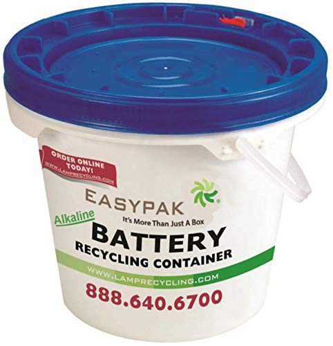 Easy Pak Kit, Alkaline Only Battery Container, 0.6 gal, 10