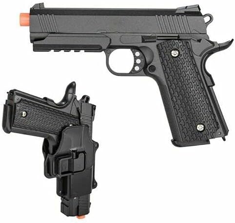 G25H 1911 Metal Airsoft Spring Pistol with Quick Release Holster 240 FPS