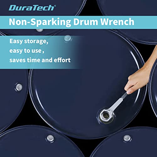 Duratech Aluminum Drum Wrench, 3-In-1 Bung Wrench, Barrel Opener Tool For Opening 10 15 20 30 55 Gallon Drum, Fits 2" And 3/4" Bung Cap #TOP7