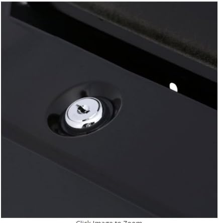 Locking Mailbox Wall-Mounted Durable Galvanized Steel in Black Powder Coat Finish