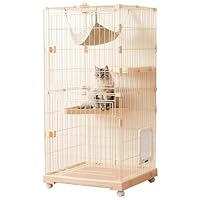 Amazon.co.jp: P PURLOVE 猫 ケージ キャットケージ 2段 ペット