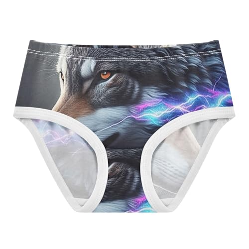 Cool Wolf Toddler Girls Underwear 2t Cotton Little Girl Panties Bright Briefs Undies Kids