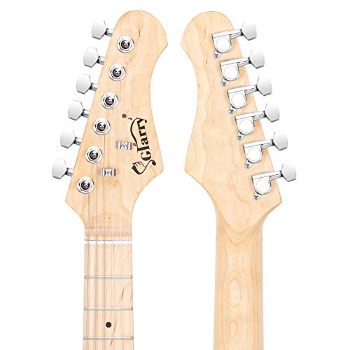 Kant Novice Electric Guitar Flame Shaped Hsh Pickup Bag Strap Paddle Rocker Cable Wrench Tool Kit, Affordable & Great Electric Guitars For Beginner Starter (Pink) #TOP2