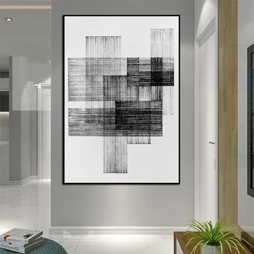 Affiches sur toile noire de style nordique pour décoration murale minimaliste salon 70x100cm