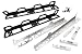 C31617SILVER Billet Machined Rock Rails for Axial SCX6 Crawler