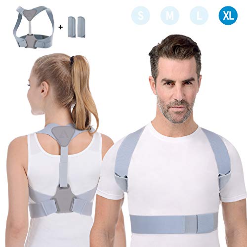 Corrector de Postura Anoopsyche Corrector Postura Espalda Mejorar Postura, Ideal para Aliviar el Dolor de Cuello y Hombro para, Corrector Espalda Incluye 1x Correa de extensión 2X hombreras?XL?