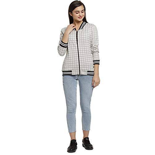 Image of PINACOLADA Women's Puffer Regular Fit Bomber Jacket For Winter Wear | Standing Collar | Full Sleeve | Zipper | Casual Jacket For Woman & Girl | Western Stylish Jacket For Women