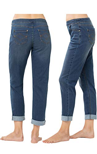 PajamaJeans Boyfriend Jeans for Women - Elastic Waist Jeans2