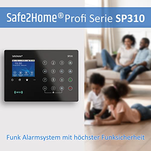 Safe2Home hochwertige Fernbedienung für Funk Alarmanlage Serie SP310 Safe2Home (Nicht SP110 /SP210) - mit Rolling Code - GSM Alarmsystem für Haus – Bild 6
