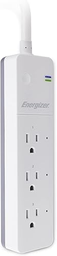 Miniatura 6 de Energizer Connect Smart Wi-Fi - Regleta de 3 tomas de corriente, 600 julios, acceso remotohorarios personalizados con aplicación, compatible con