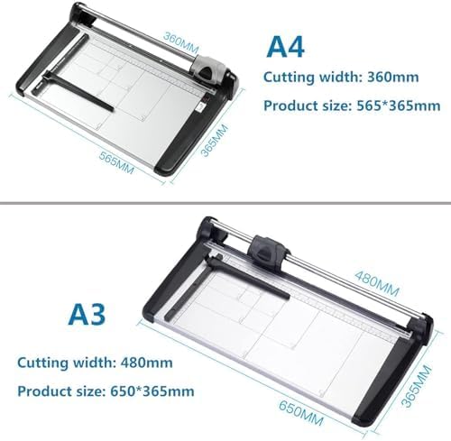 Taglierina manuale con lama resistente per cartoncino, cartone, vinile, artigianato e foto