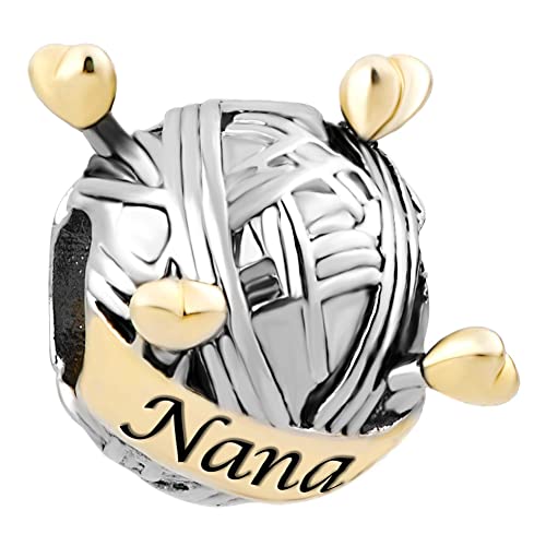 Abalorio de bola de tejer para personalizar el brazalete de mamá 3